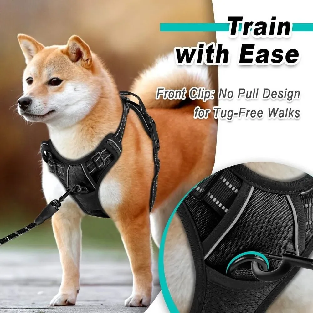 BARKBAY Dog Harness No Pull for Small Dogs - Adjustable, Reflective, Xtra Small